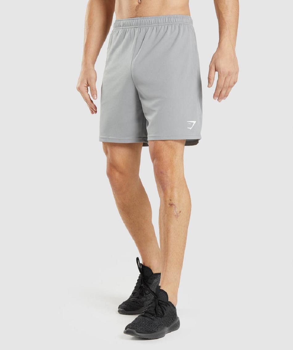 Pantalones Cortos Gymshark Arrival De Punto Hombre Gris | CO 3802ZUT